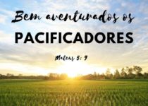 Pôr do sol Bem Aventurados os Pacificadores Mateus 5: 9