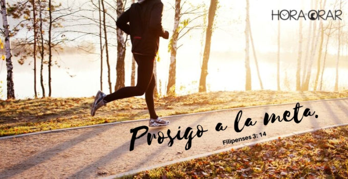 Persona corriendo al aire libre Filipenses 3:14