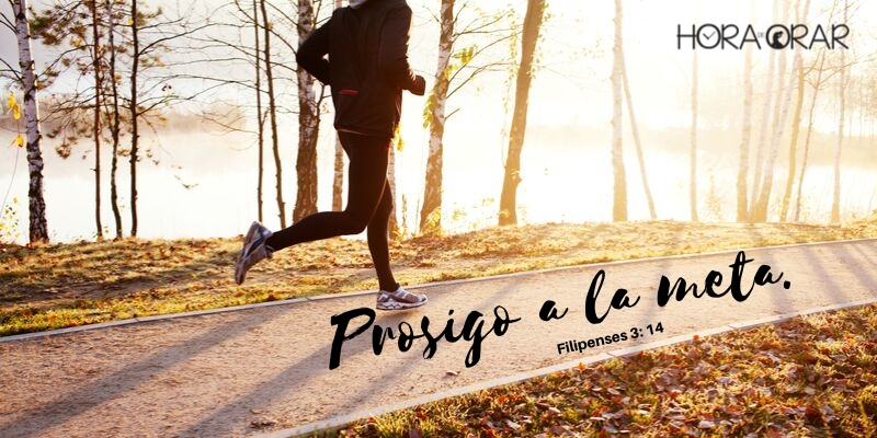 Persona corriendo al aire libre Filipenses 3:14