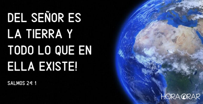 Planeta tierra en el universo escuro Salmos 24:1