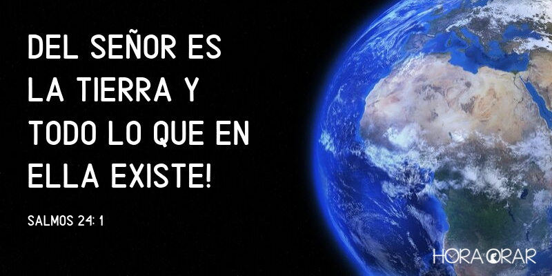 Planeta tierra en el universo escuro Salmos 24:1