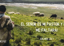 pastor apacentando ovejas en el campo Salmos 23:1