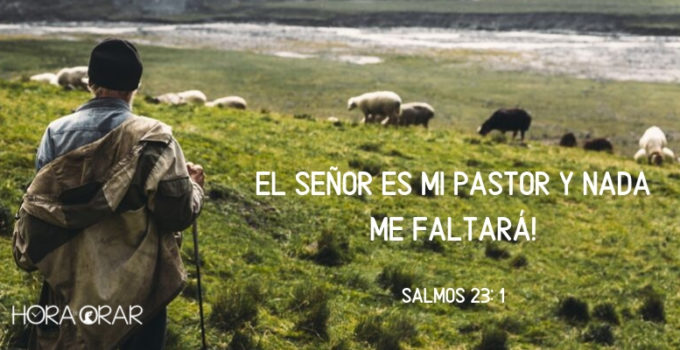 pastor apacentando ovejas en el campo Salmos 23:1