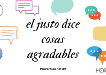 globos de conversación con frase al centro Proverbios 10:32