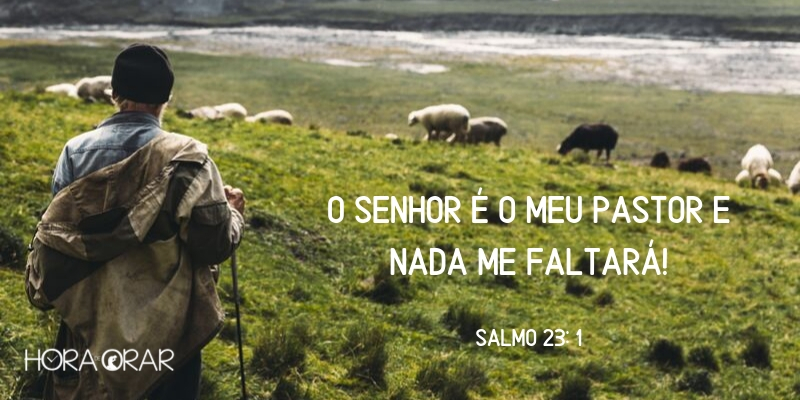 Pastor apascentando as ovelhas no campo Salmos 23:1s