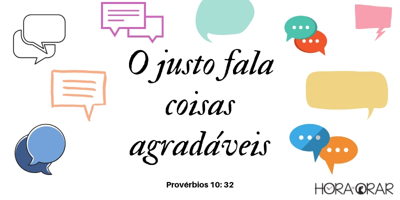 balões de conversa Provérbios 10-32