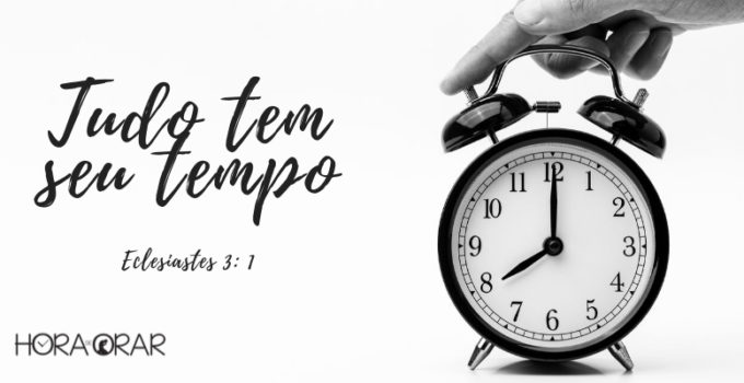 Relógio despertador tudo tem seu tempo Eclesiastes 3:1