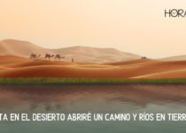 camellos andando en el desierto con un río al lado Isaias 43:19