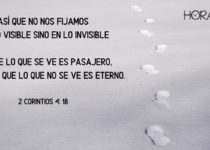 Pisadas en la arena. 2 Corintios 4: 18