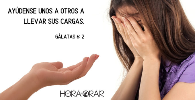 Una mano extendida para una chica triste. Gálatas 6: 2