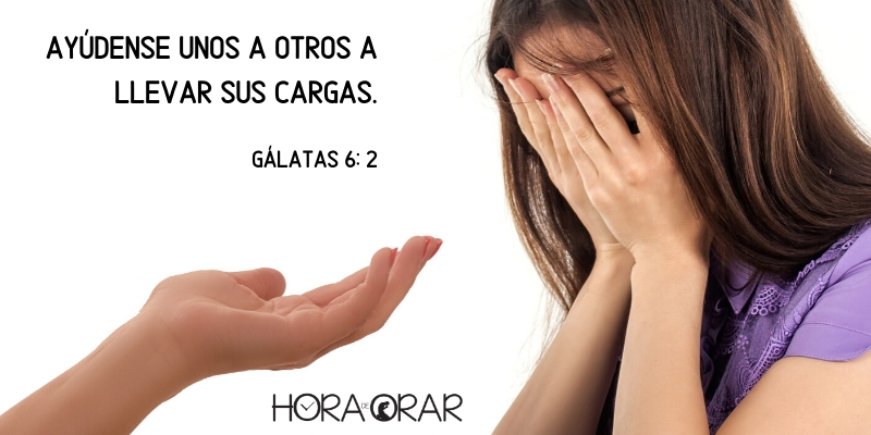 Una mano extendida para una chica triste. Gálatas 6: 2