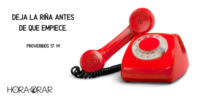 Telefono rojo en la guerra fría. Proverbios 17: 14