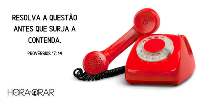 Telefone vermelho da Guerra fria. Provérbios 17: 14