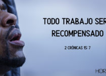 Hombre trabajador sudado y cansado. 2 Crónicas 15: 7