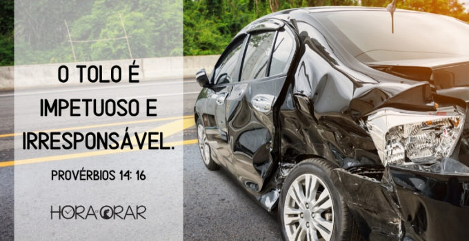Carro acidentado. Proverbios 14: 16