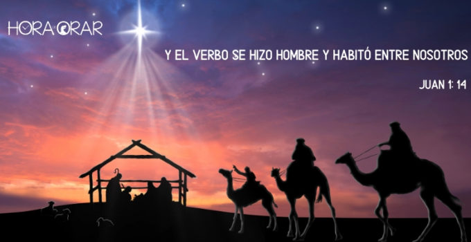 Jesus ha nacido y los reyes magos se aproximan. Juan 1: 14