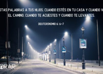 Ciudad desierta, en toque de queda. Deuteronomio 6: 6