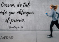 Mujer corre. 1 Corintios 9: 24