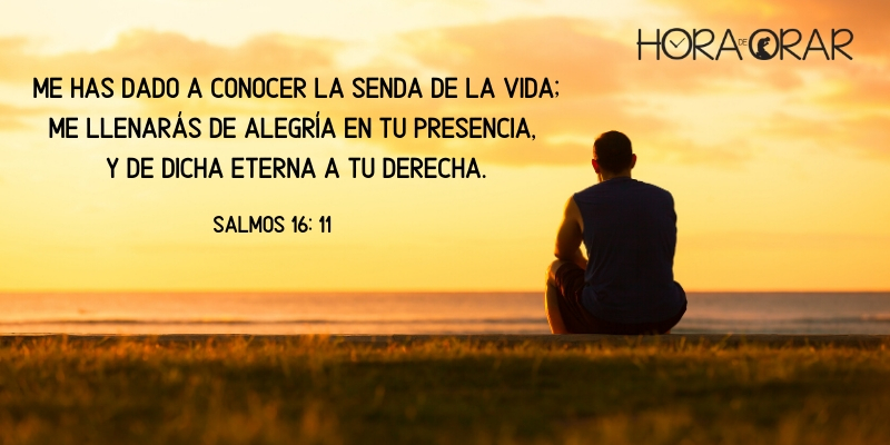 Hombre sentando pensando. Salmos 16: 11