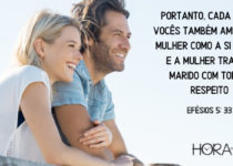 Casal feliz. Efesios 5: 33