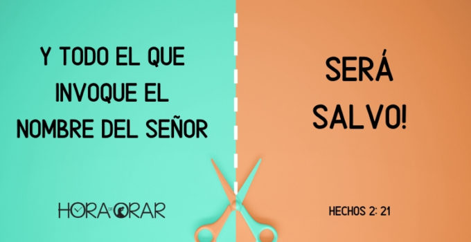 Papel cortado con tijera. Hechos 2: 21