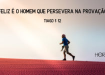 Homem correndo. Tiago 1: 12