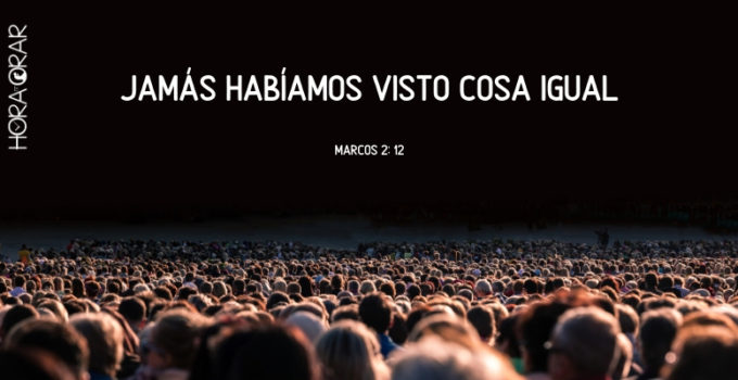 Multitud. Marcos 2: 12