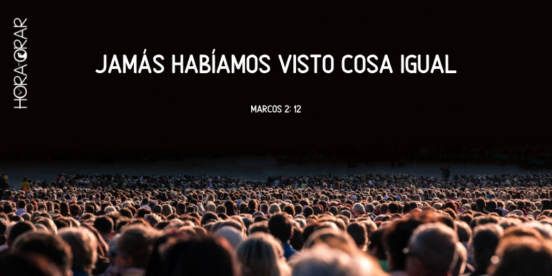 Multitud. Marcos 2: 12