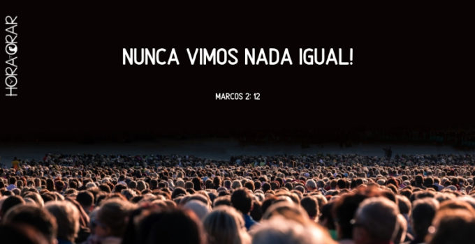 Multidão. Marcos 2: 12