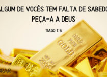 Barras de ouro. Tiago 1: 5