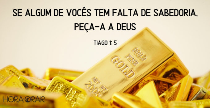 Barras de ouro. Tiago 1: 5