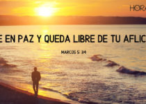 Hombre camina en la playa. Marcos 5: 34