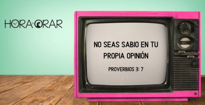 Una televisión vieja. Proverbios 3: 7