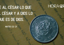 Una moneda. Mateo 22:21