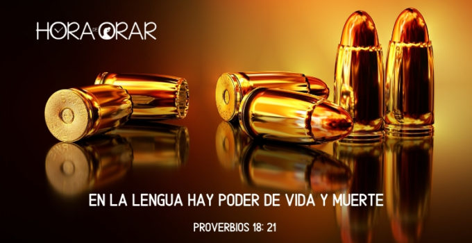 Balas de revolver. Proverbios 18:21