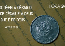 Uma moeda. Mateus 22:21