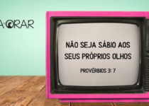 Uma televisão antiga. Proverbios 3: 7