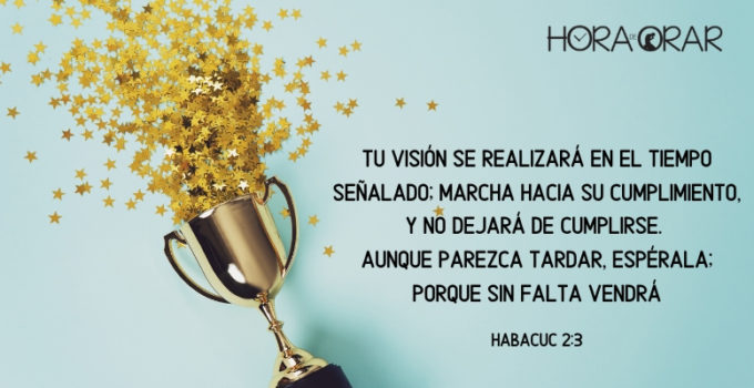 Un trofeo. Habacuc 2:3