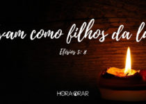 Uma vela. Efesios 5: 8