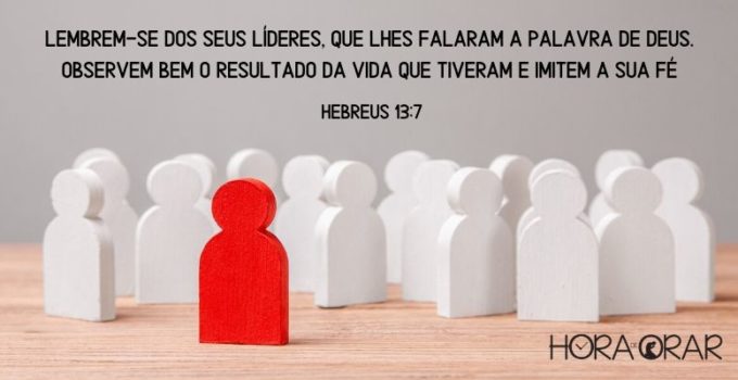 Figuras representando um líder e seus seguidores. Hebreus 13:7