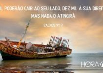 Um velho barco encalhado. Salmos 91:7