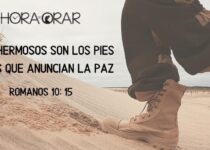 Pies de un agente de la paz. Romanos 10:15