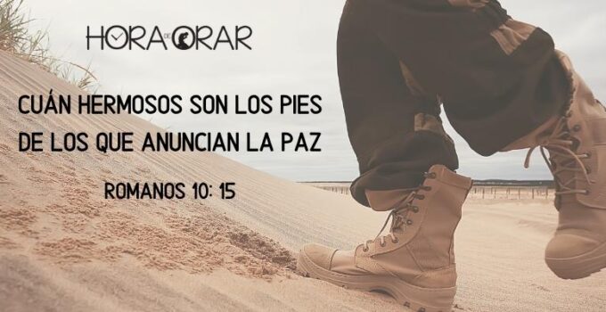 Pies de un agente de la paz. Romanos 10:15