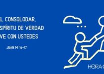 El Espíritu Santo ayuda un hombre a subir. Juan 14:16