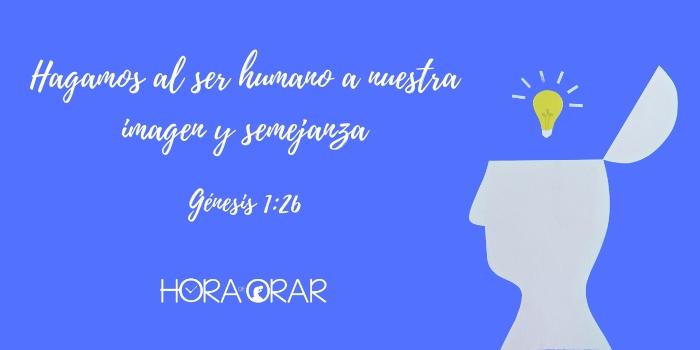 Diseño de la cabeza de un humano teniendo una idea. Génesis 1:26