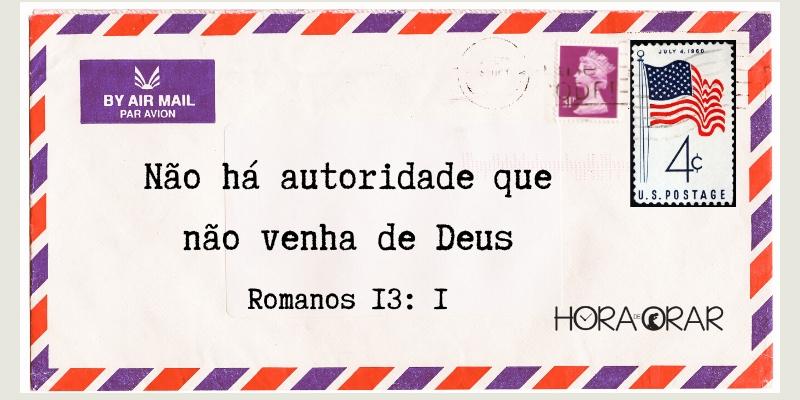 Envelope de carta. Romanos 13:1