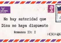 Un sobre de carta. Romanos 13:1