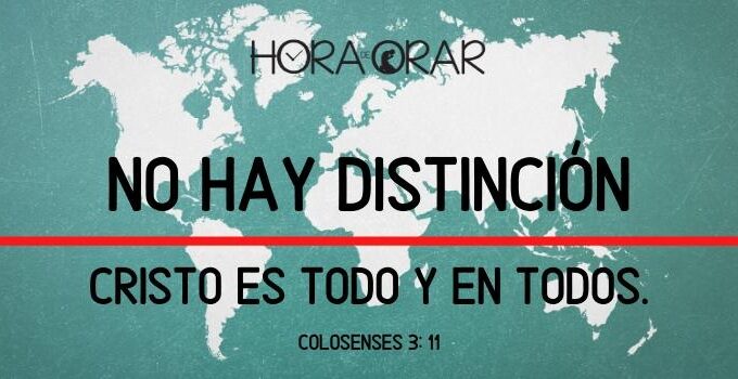 Mapa mundial con la línea del ecuador. Colosenses 3:11