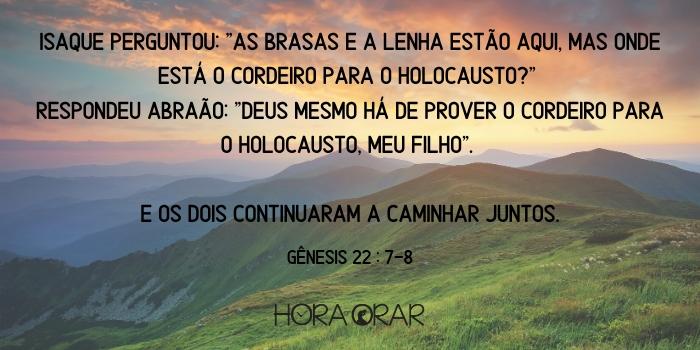 Uma montanha. Gênesis 22:8