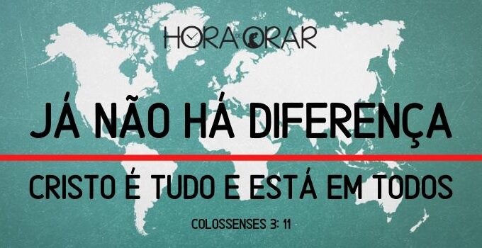 Mapa mundi e a linha do equador. Colossenses 3:11